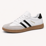 Women's Color Block Samba Sneakers – Lace-Up Low Top Casual Trainers