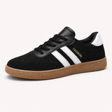 Women's Color Block Samba Sneakers – Lace-Up Low Top Casual Trainers