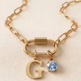 Name & Birthstone Signature Necklace