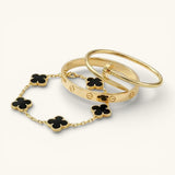 Miami Lumière Black Bracelet Stack Set