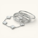 Miami Lumière Bracelet Stack White