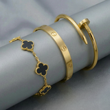 Miami Lumière Black Bracelet Stack Set
