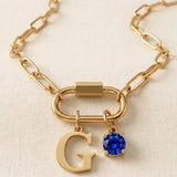 Name & Birthstone Signature Necklace