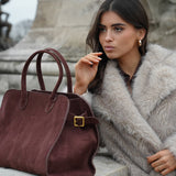 Sophisticated Suede Handbag