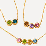 Viora Personalized Birthstone Necklace