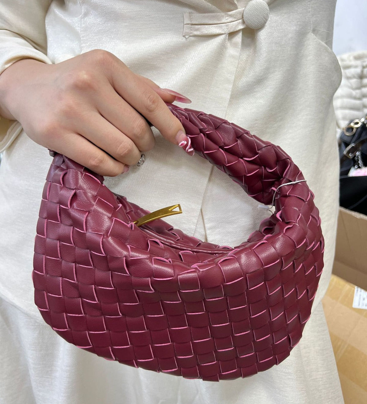Aurelia Woven Mini Handbag