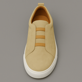Men’s Slip-On Elastic Sneakers - Low Top Casual Trainers