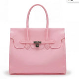 Jelly Firkin Bag – Glossy Top Handle Tote with Lock Detail | Summer 2026