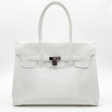 Jelly Firkin Bag – Glossy Top Handle Tote with Lock Detail | Summer 2026