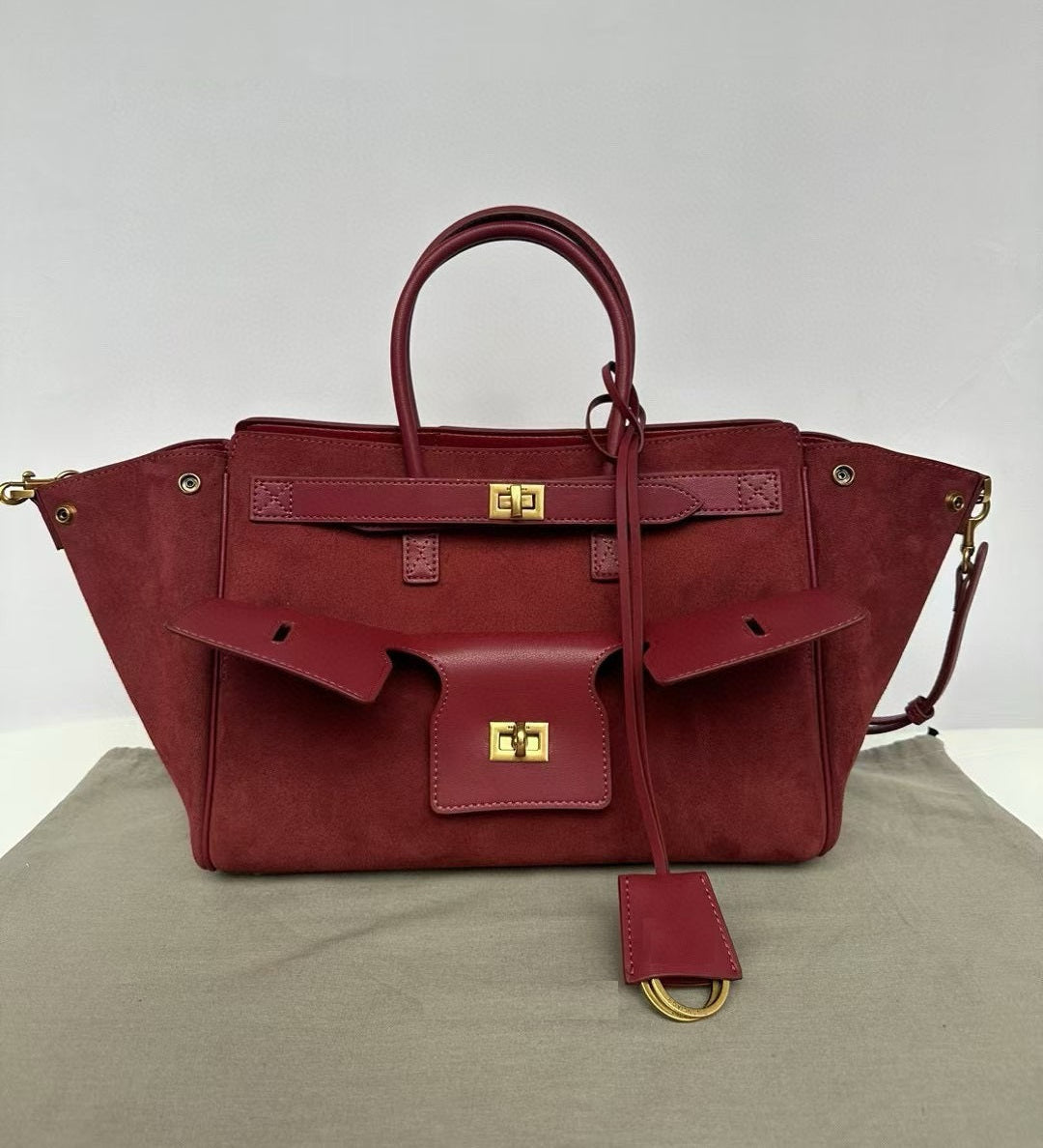 Sophisticated Large suede Tote