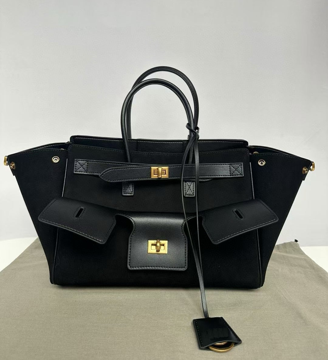 Sophisticated Large suede Tote