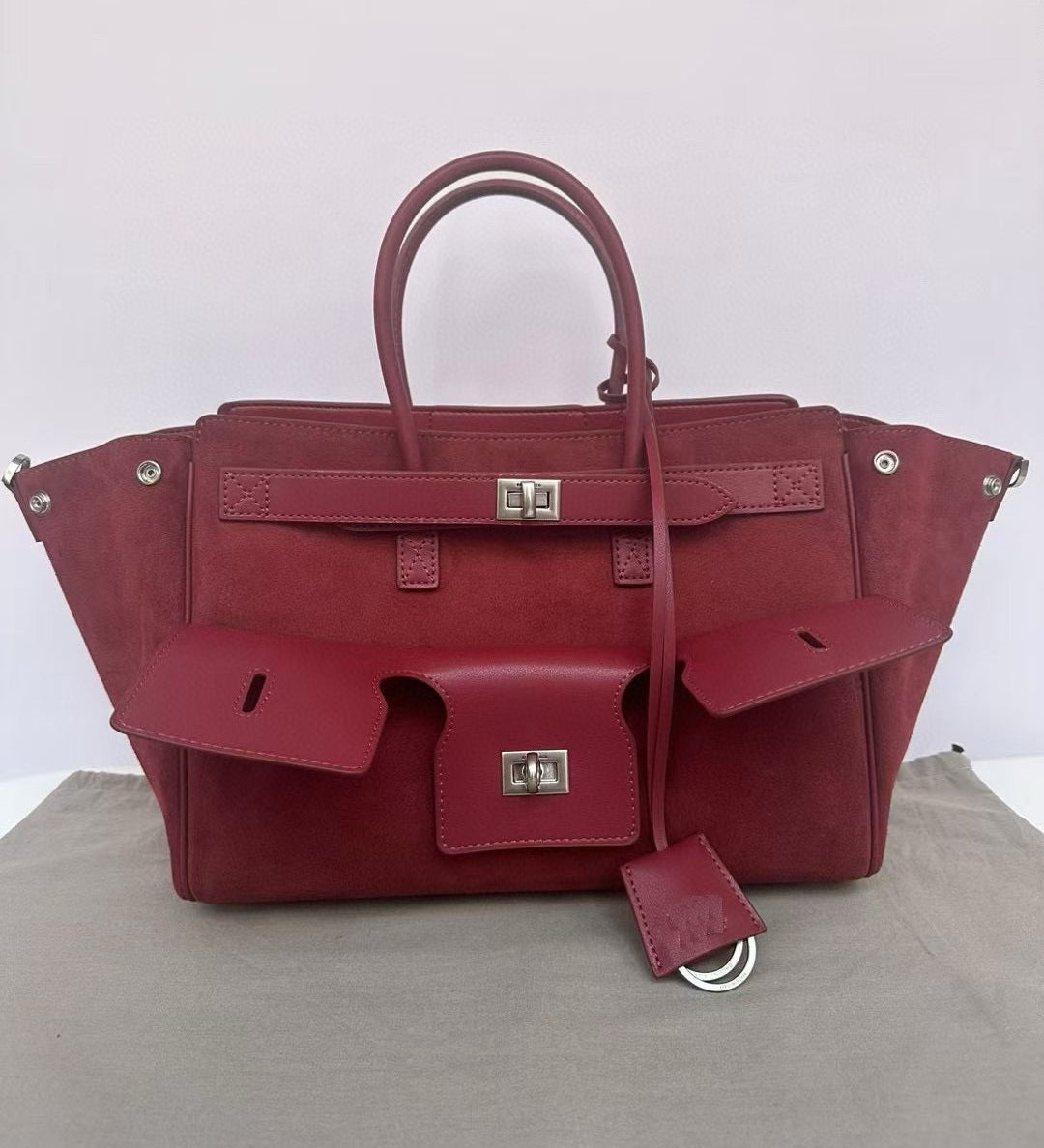 Sophisticated Large suede Tote