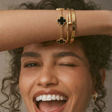 Miami Lumière Black Bracelet Stack Set
