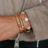Miami Lumière Bracelet Stack White