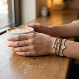 Miami Lumière Bracelet Stack White
