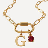 Name & Birthstone Signature Necklace